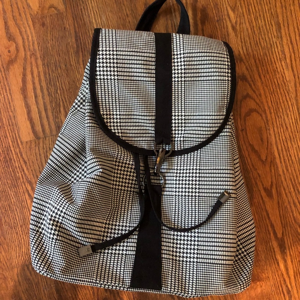 Lulu Dharma houndstooth Frasier backpack